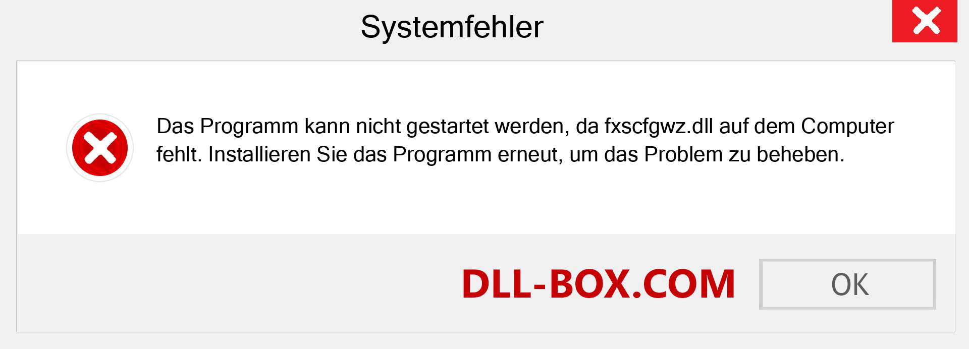 fxscfgwz.dll-Datei fehlt?. Download für Windows 7, 8, 10 - Fix fxscfgwz dll Missing Error unter Windows, Fotos, Bildern